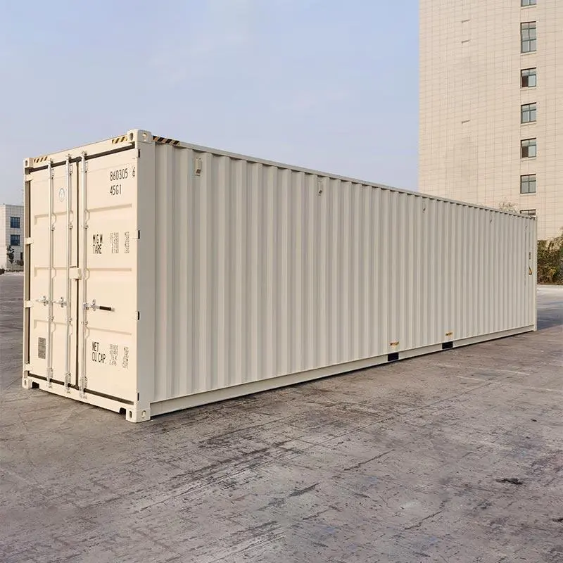 Beige 40 ft high cube container