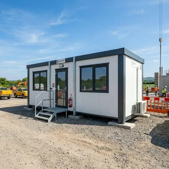 Modular porta cabin on site
