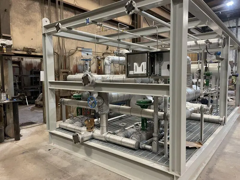 Fabricated equipment skid frame