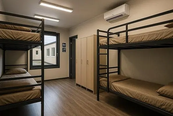 Modular accommodation unit interior